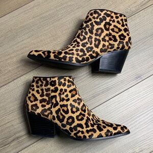 *New* Bleecker&Bond Leopard Print Ankle Boots
